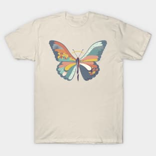 Japanese Pattern Butterfly Art by Tobe Fonseca T-Shirt